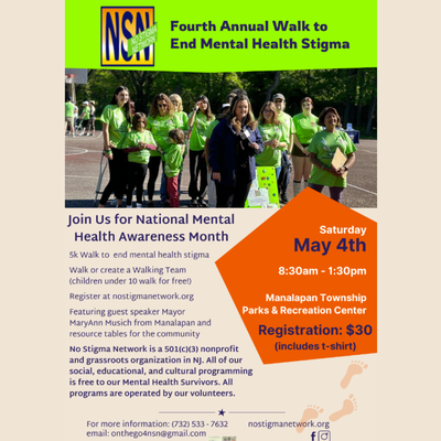 No Stigma Network Fourth Annual Walk To End Mental Health Stigma