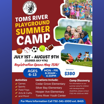 Toms River Playground Summer Camp