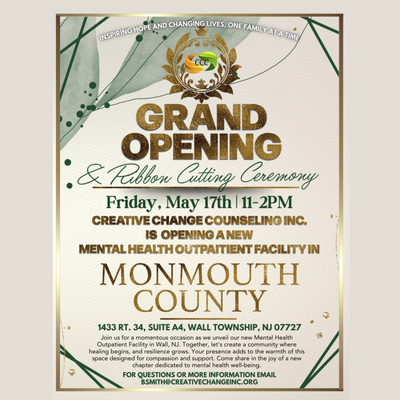 Creative Change Counseling Grand Opening & Ribbon Cutting in Monmouth County
