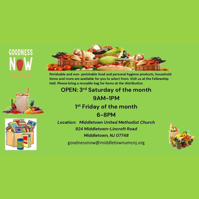 Middletown United Methodist Church's Goodness Now Food Pantry