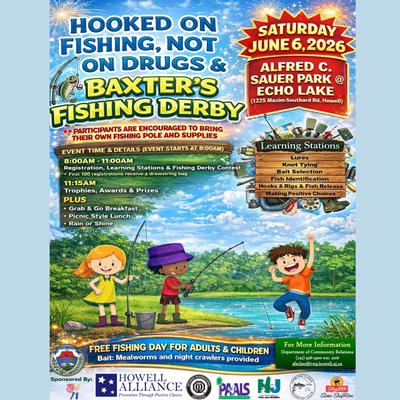 Hooked on Fishing, Not on Drugs and Free Fishing Day in Howell!